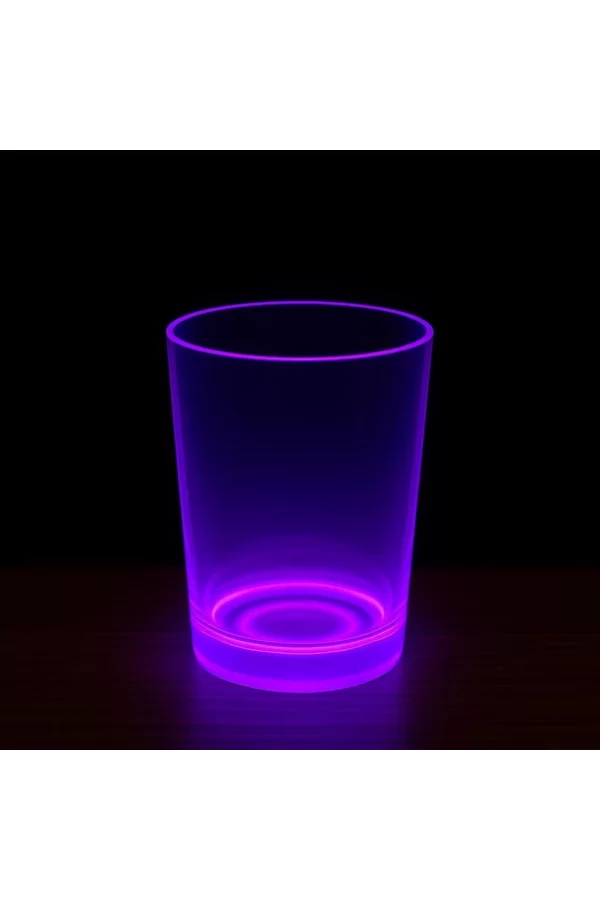 Partyglow Neon Mor Bardak 8.5 X 10.5 Cm