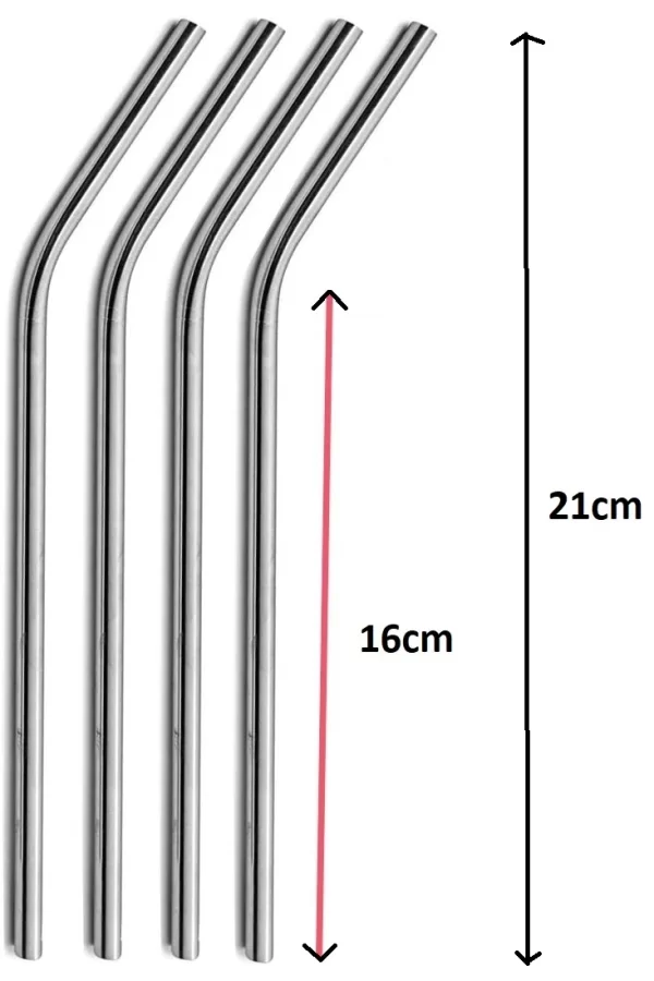 Paslanmaz Çelik Pipet Seti 5 Parça