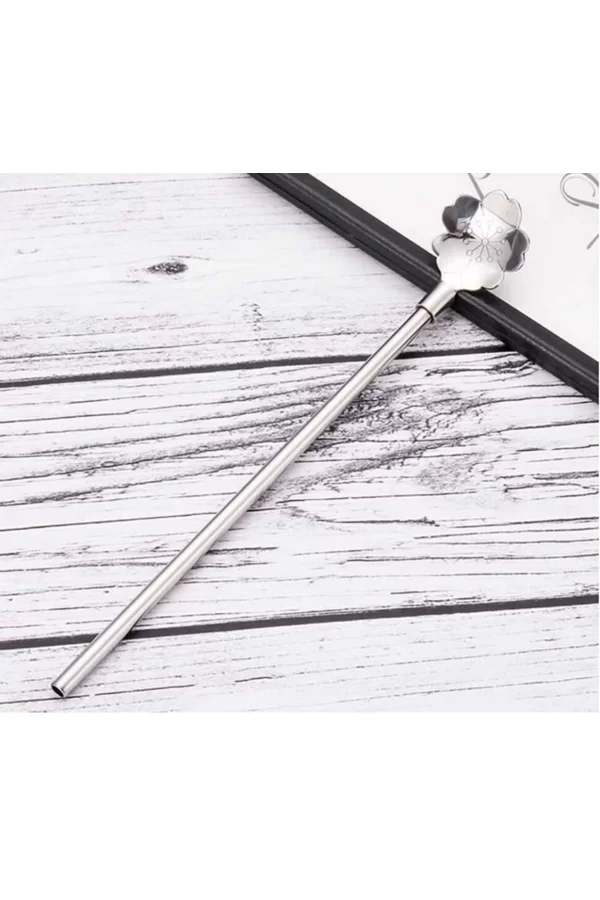 Paslanmaz Metal 2 Li Kaşıklı Pipet Fırça Seti