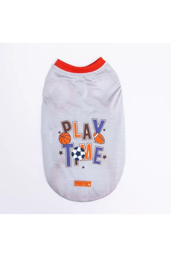 Pawstar Grey Sporty Tişört Small 23x24x37 cm