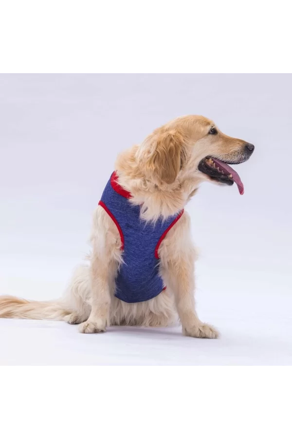 Pawstar Navy Blue Summer Time Büyük T-shirt 4XLarge  47X55X72 CM