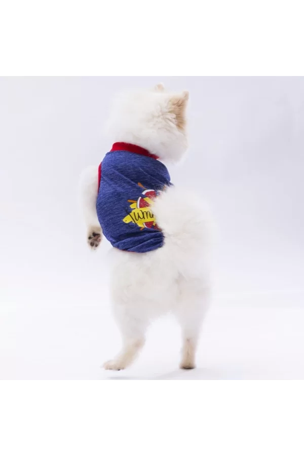 Pawstar Navy Blue Summer Time Tişört XLarge 34*38*55 cm