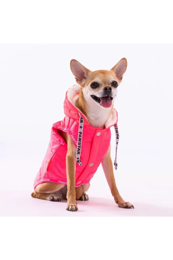 Pawstar Neon Fuchsia Railway Vest Köpek Montu X Large 34x38x55 cm