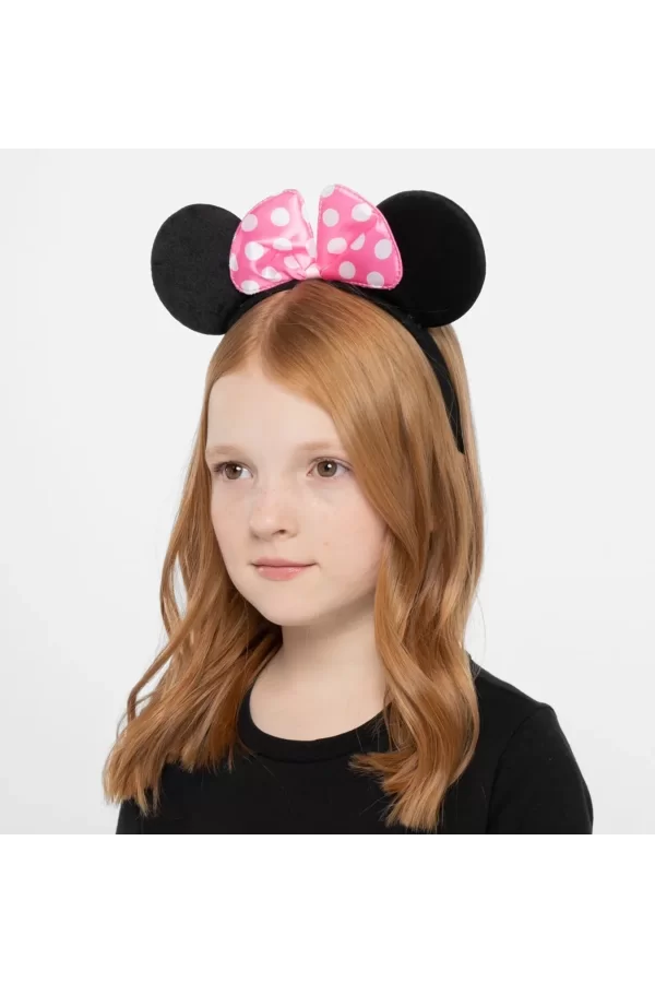 Pembe Fiyonklu Minnie Mouse Tacı Mini Kulak