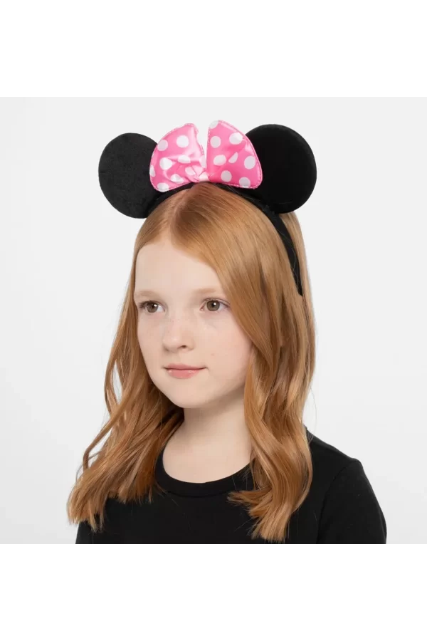 Pembe Fiyonklu Minnie Mouse Tacı Mini Kulak