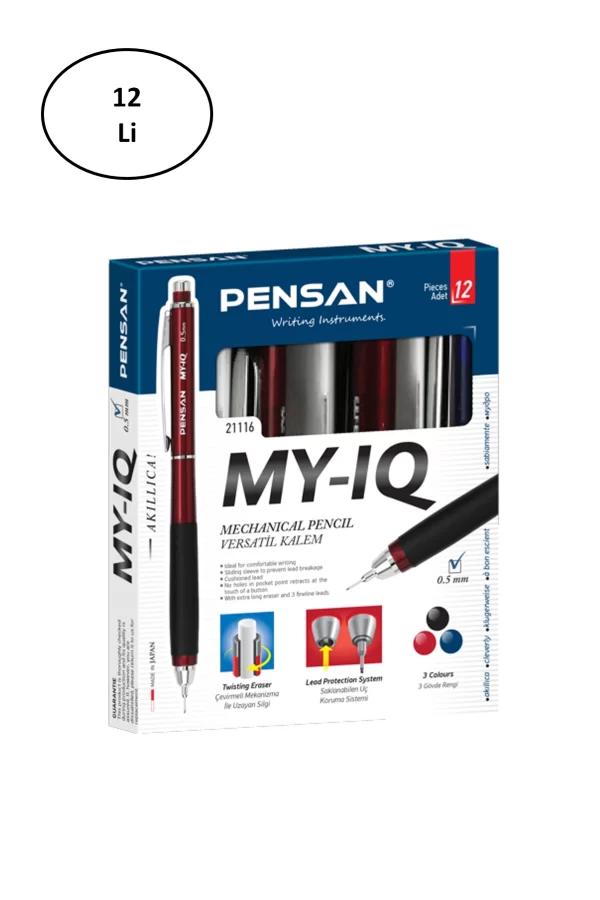 Pensan My Iq 0.7 Mm Versatil Kalem 12li