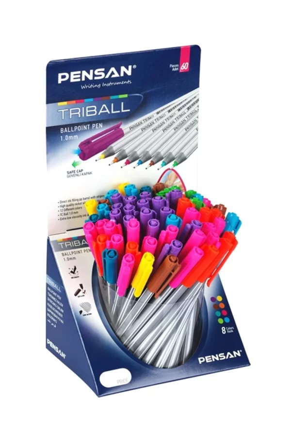 Pensan Triball Tükenmez Kalem Renki 60lı