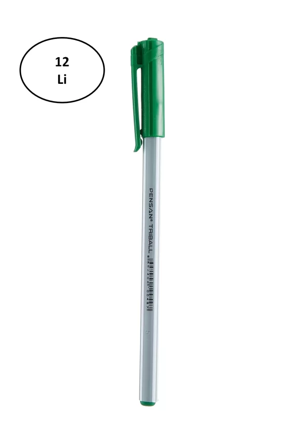 Pensan Trıball Tükenmez Kalem Yeşil 12.Li 1 mm