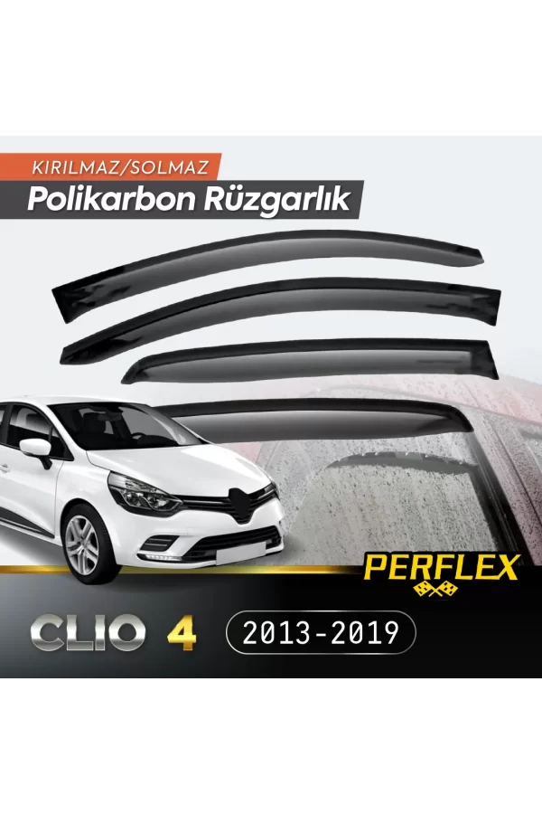 Perflex Polikarbon Kırılmaz Rüzgarlık V2 Mugen Renault Clio 4 2013-2019