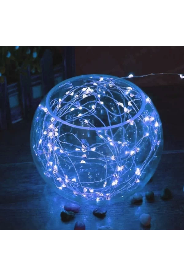 Peri Led Işık 10  Metre Beyaz Dekor Lambası 100 Ledli