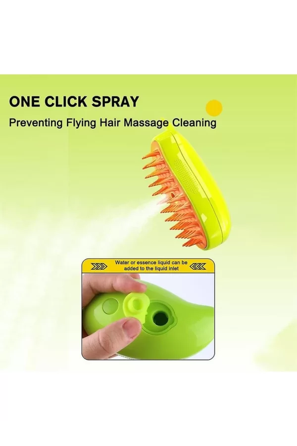 Pet Brush Buharlı Şarjlı Kedi Köpek Yıkama Aparatı
