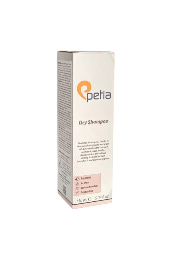 Petia Paw Dry Shampoo Doğal Kedi Ve Köpek Kuru Köpük Şampuanı 150 ml