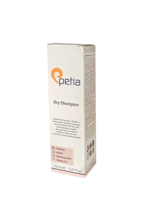 Petia Paw Dry Shampoo Doğal Kedi Ve Köpek Kuru Köpük Şampuanı 150 ml