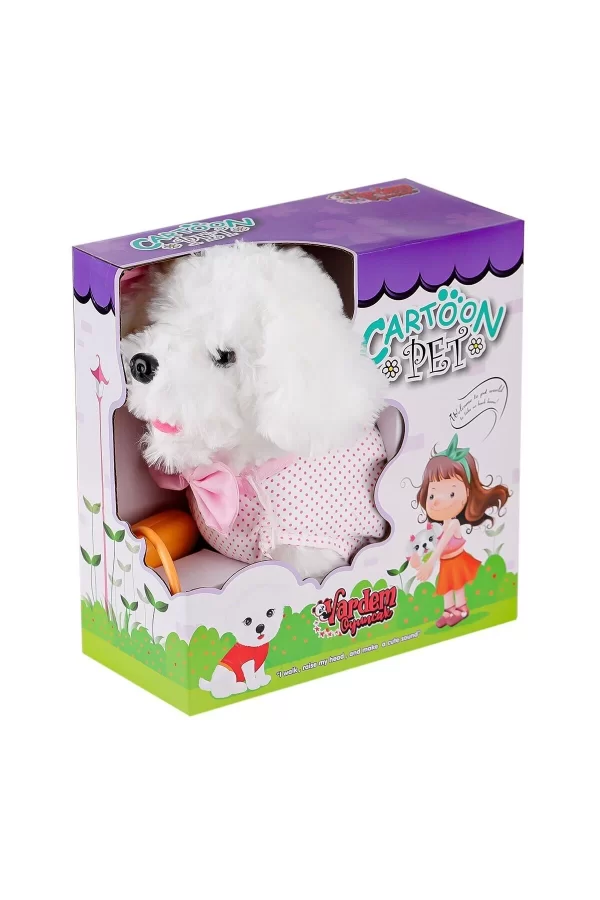 Pft-b025 Yürüyen Tasmalı Peluş Köpek