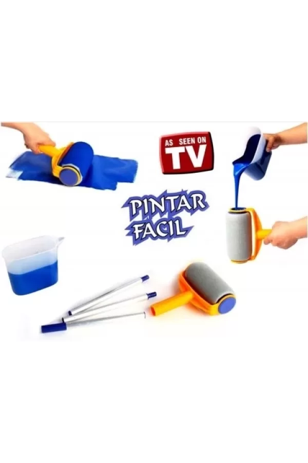 Pintar Facil Pratik Damlatmayan Boya Rulosu Ve Fırçası