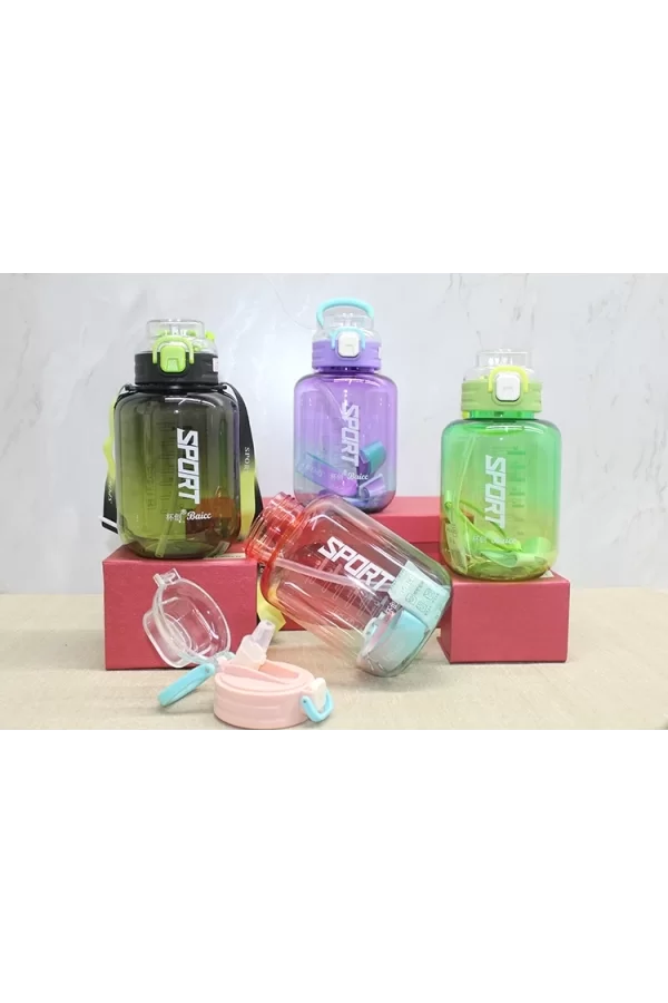 Pipetli Su Matarası 1100 Ml Bpa İçermez Alk3149