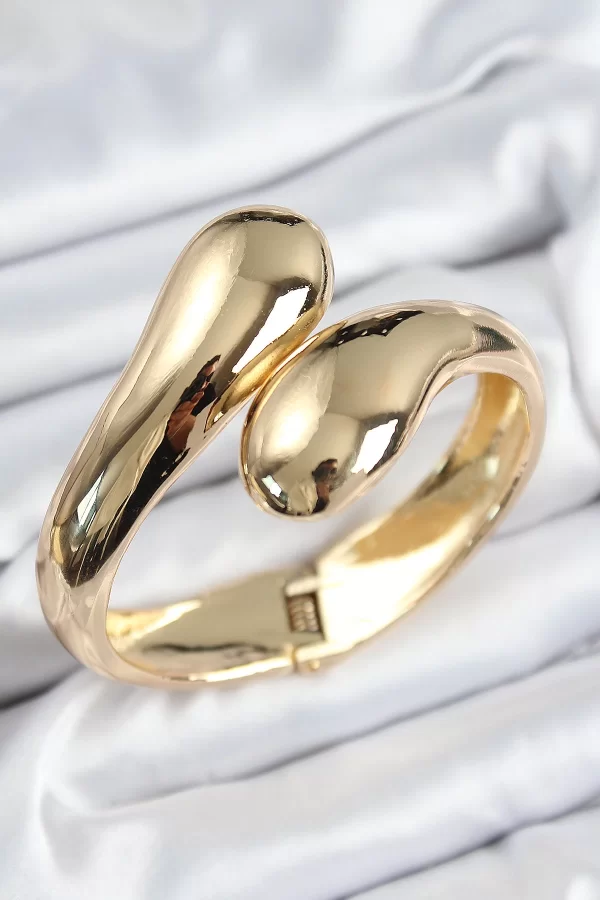 Pirinç Sarmal Model Gold Renk Kadın Kelepçe