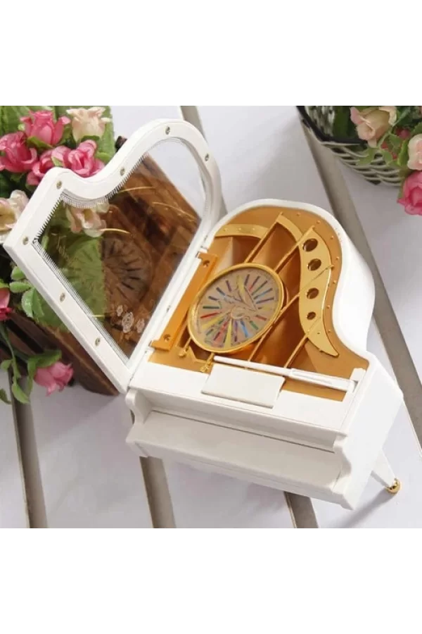 Piyano Tasarımlı Balerin Müzik Kutusu