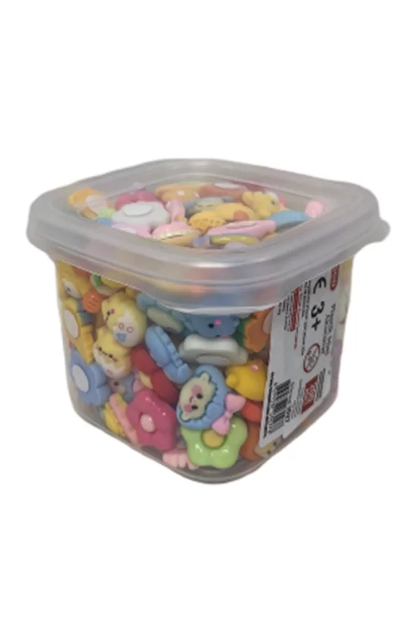 Plastik 3D Mini Aksesuar 200lü