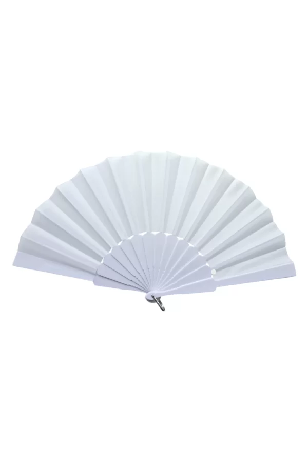 Plastik Kumaş Yelpaze 12li Beyaz