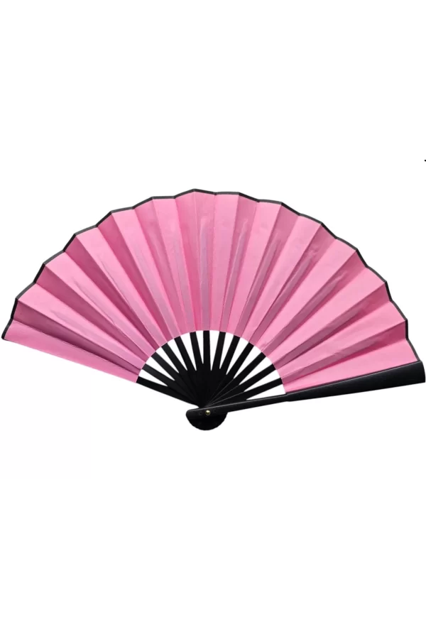 Plastik Kumaş Yelpaze 12li Pembe