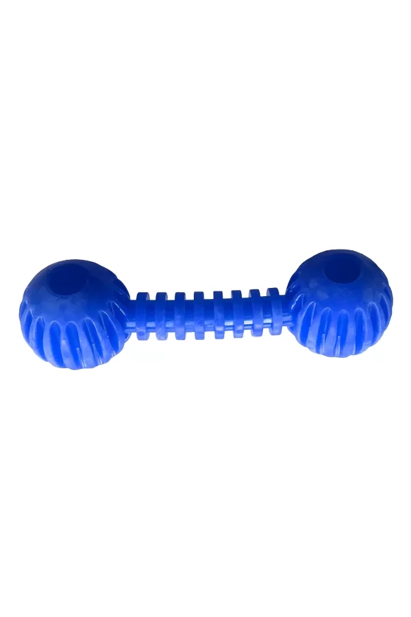 Playfull Sağlam Plastik Dental Dumbel Köpek Oyuncağı 12 x 3,5 cm Mavi