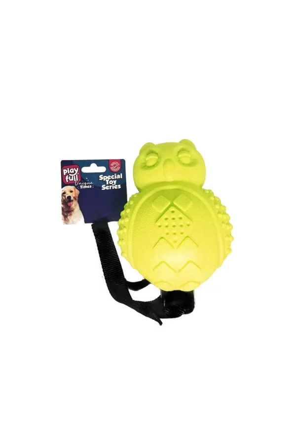 Playfull Sesli Lüx Baykuş Köpek Eğitim Oyuncağı 30x10 Cm Sarı