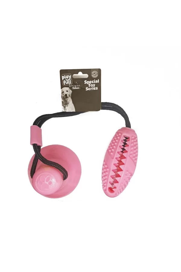 Playfull Yapışkanlı Ödül Hazneli Köpek Oyuncağı 5x12x56 Cm Pembe