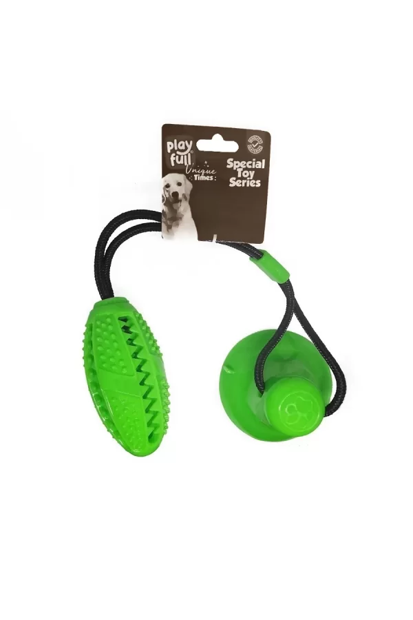 Playfull Yapışkanlı Ödül Hazneli Köpek Oyuncağı 5x12x56 Cm Yeşil