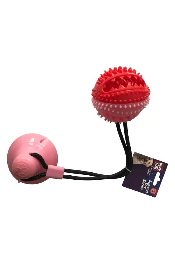 Playfull Yapışkanlı Ödül Hazneli Köpek Oyuncağı 7x9x54 Cm Pembe