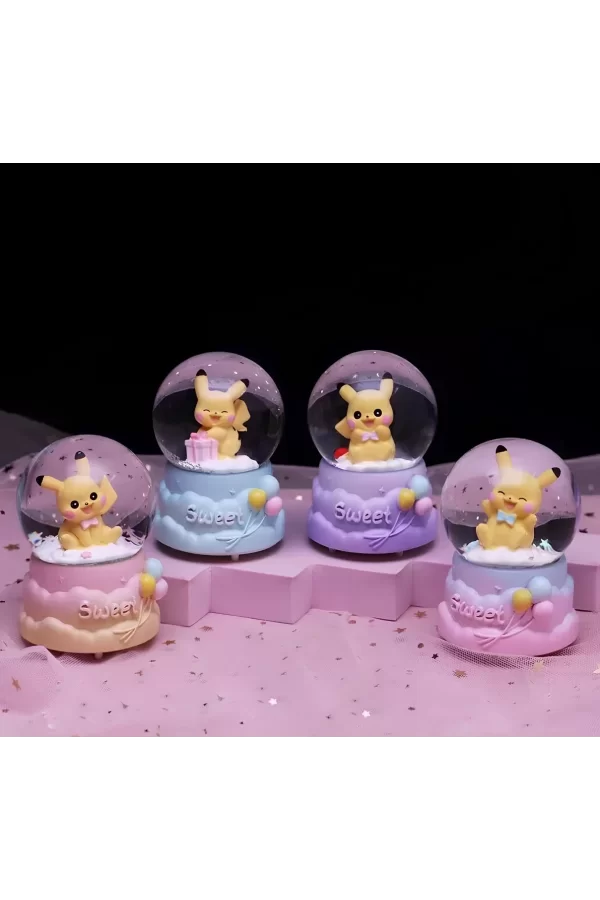 Pokemon Işıklı Kar Küresi 9 Cm Alk3399