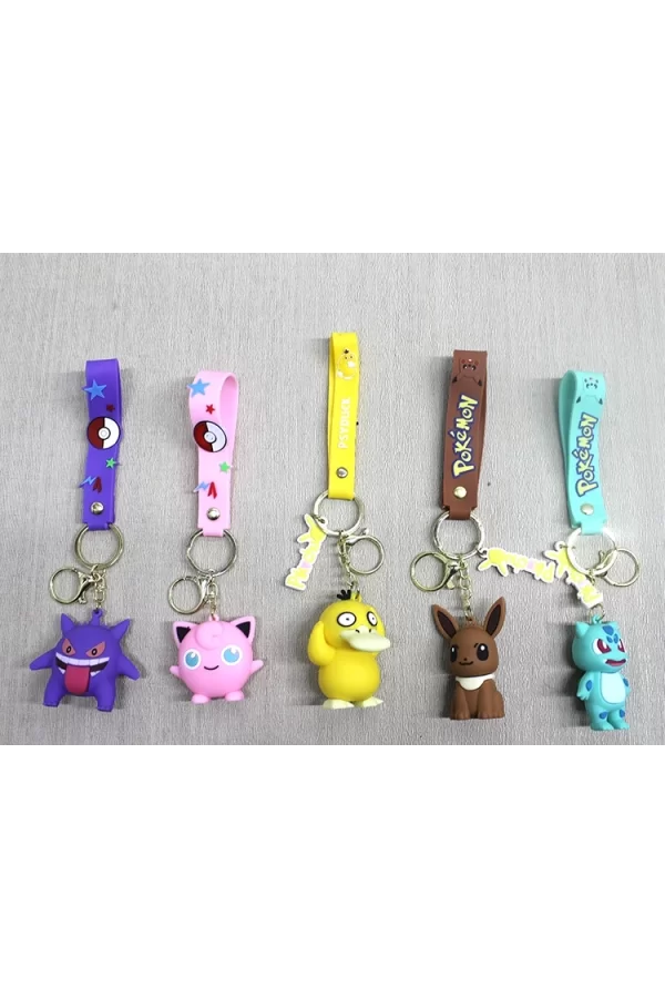 Pokemon Serisi Silikon Anahtarlık Alk4265