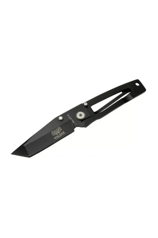 Polat Alemdar Siyah Çakı 16 Cm Yarı Otomatik , Kemerlikli