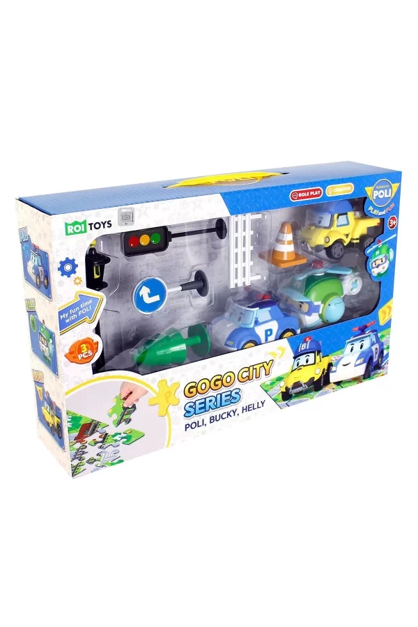 Polı-zr-912 Robocar Poli Gogo City Seri Poli Burky Helly Oyun Seti