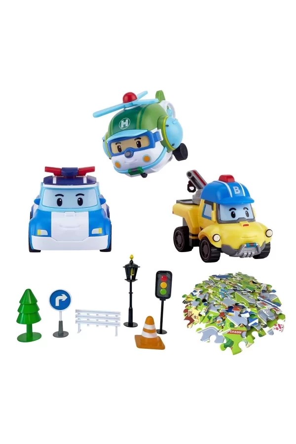 Polı-zr-912 Robocar Poli Gogo City Seri Poli Burky Helly Oyun Seti