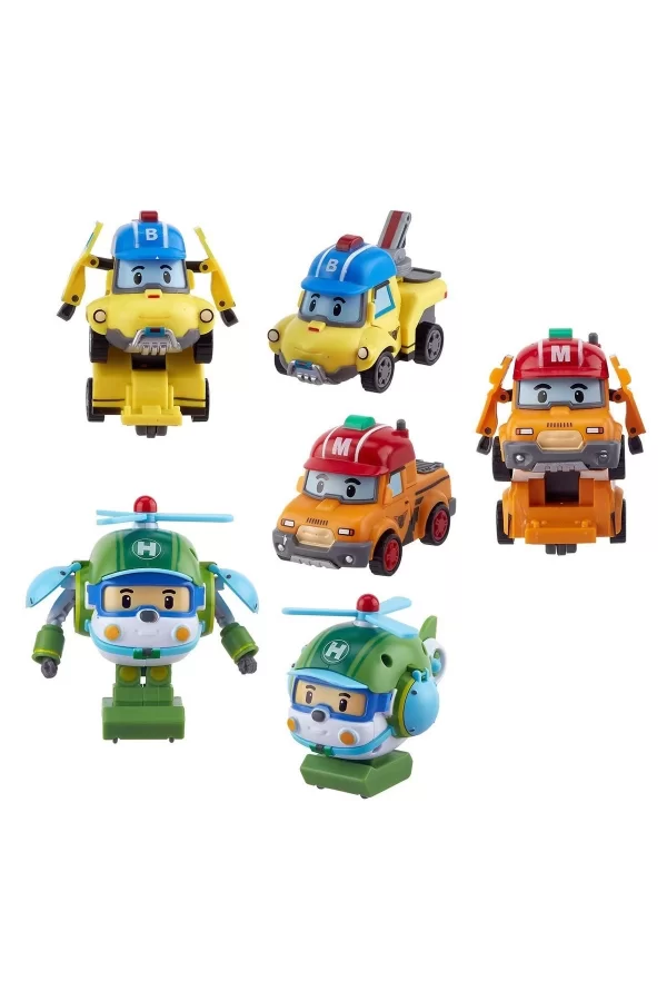 Polı Zr-915 Robocar Poli Quick Transforming Mini Rescue Deluxe Set