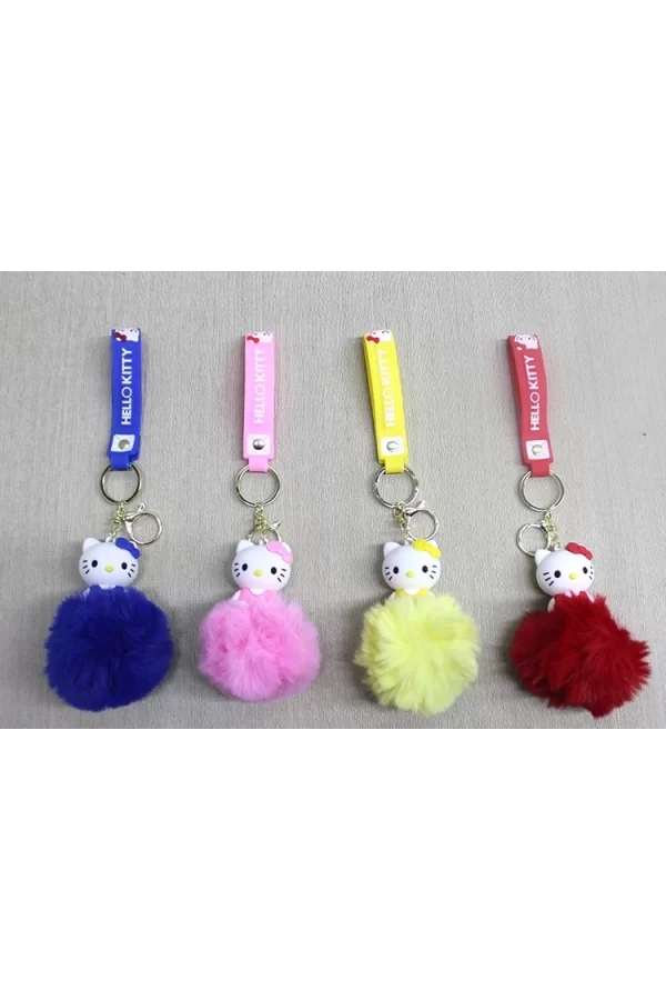 Ponponlu Hello Kitty Anahtarlık Alk4247