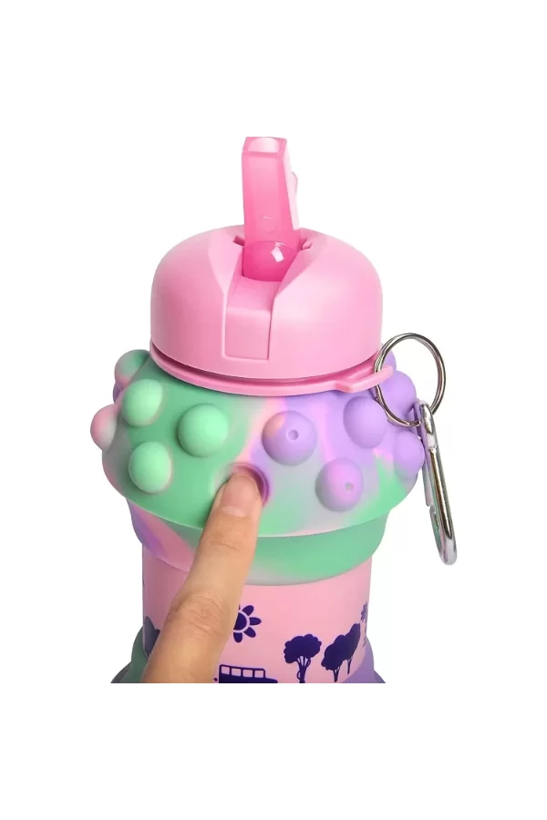 Pop-It Detaylı Akordiyon Su Şişesi