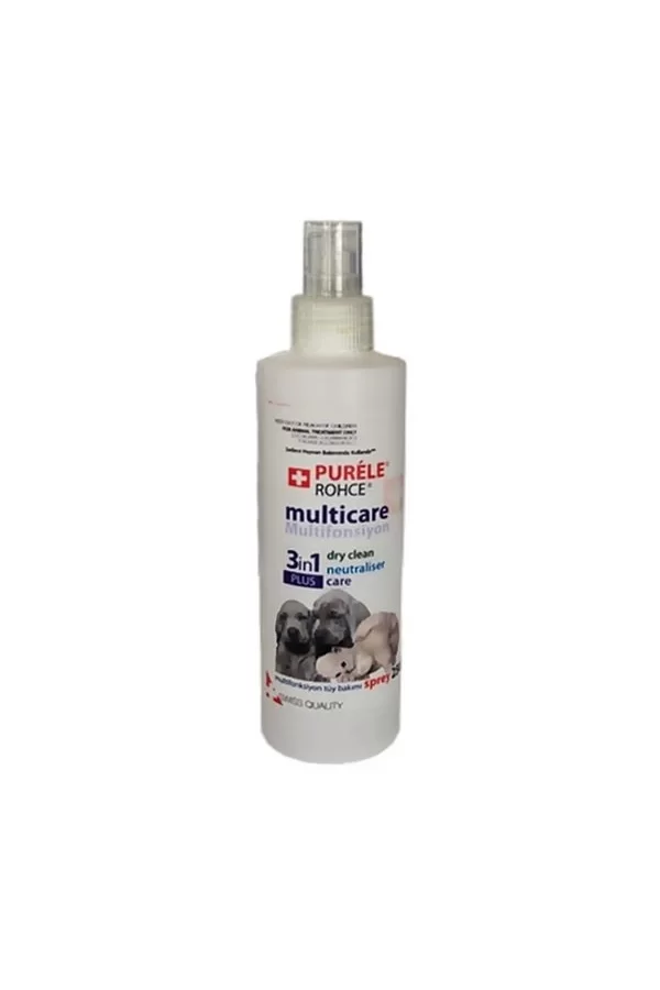 Purele 3IN1 Multifonksiyon Care Kedi Köpek Tüy Bakımı Spreyi 250 ml