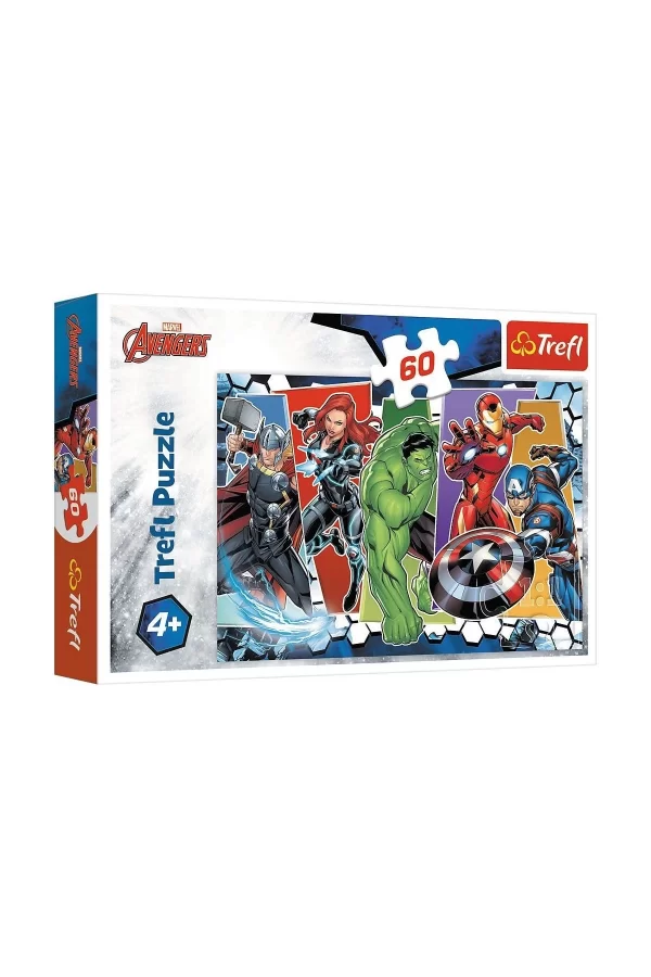 Puzzle-17357 Marvel The Avengers 60 Parça Puzzle