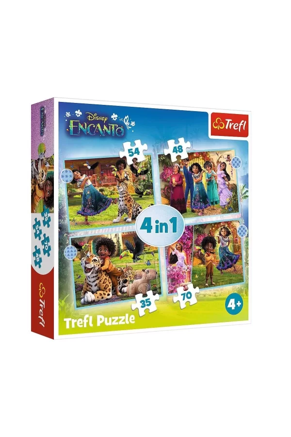 Puzzle-34615 Disney Encanto 4ın1 Puzzle