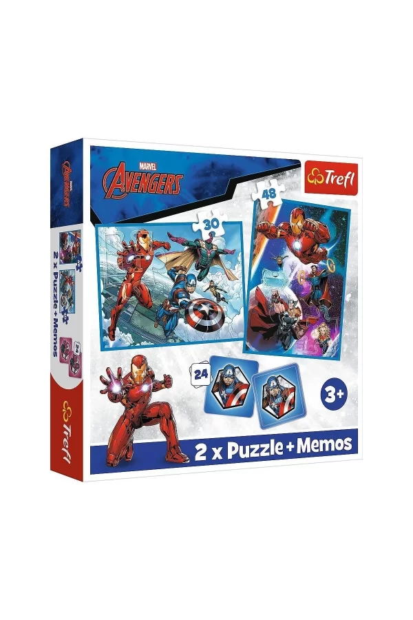 Puzzle-93333 2w1 Marvel The Avengers Çocuk Puzzle