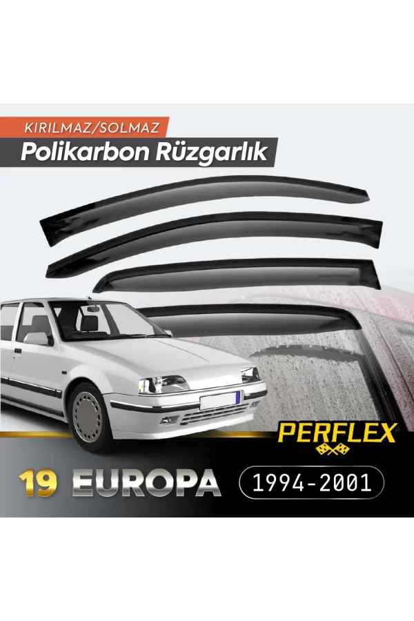 Renault 19 Europa 1994-2001 Cam Rüzgarlığı V2 Düz