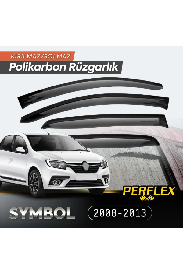 Renault Symbol 2008-2013 Cam Rüzgarlığı V2 Düz