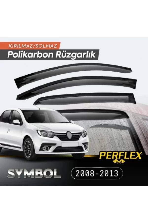 Renault Symbol 2008-2013 Cam Rüzgarlığı V2 Düz