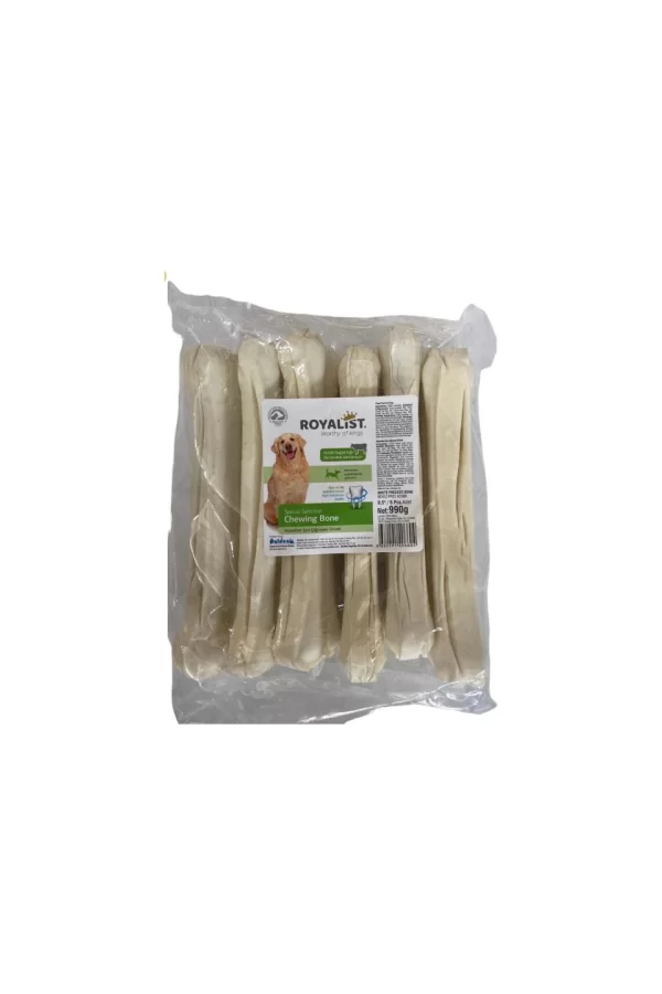 Royalist Beyaz Press Köpek Çiğneme Kemik 8.5'' (22 Cm) 1 Adet XL 165 gr