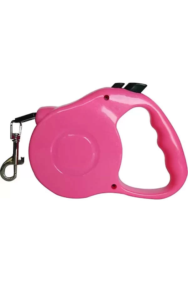 Royalist Otomatik  Köpek Gezdirme Tasması XS 3 Metre 12 kg Pembe