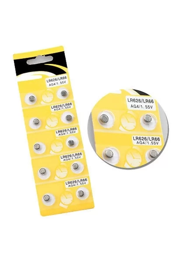 Saat Pili - Düğme Pil 10lu Paket Lr626-lr66 Ag4-1.55v