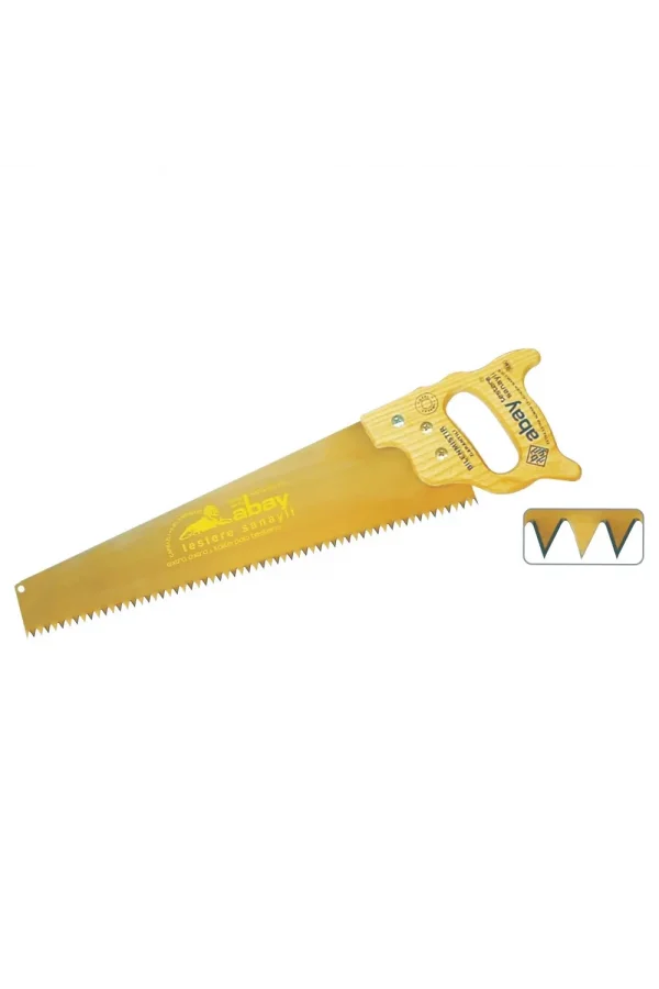 Sarı Çelik Pala Testere 50 Cm - Ahşap Sap