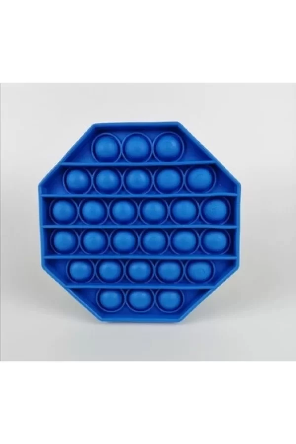 Sekizgen Tek Renk Pop Push İt Anti Stres Baloncukları Bubble Fidget